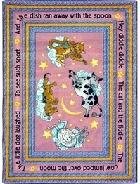 Joy Carpets Kid Essentials Hey Diddle Diddle Pink
